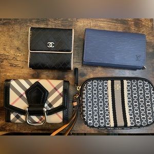Authentic All Bag and Wallets : Chanel/ LV / Burberry and Tory for $1000